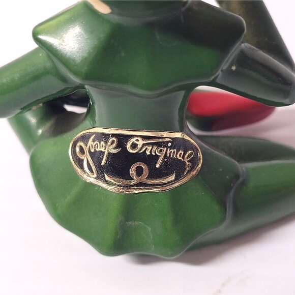 Vintage Josef Original Pixie Elf Ceramic Figurine 1950s Porcelain Japan Repair - Picture 6 of 7